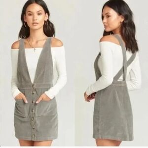 Show Me Your Mumu Connelly Corduroy Overall Dress SZ M
